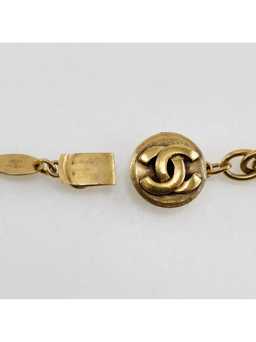 Chanel Pendant Necklace Gold Long Chain #228797C10B